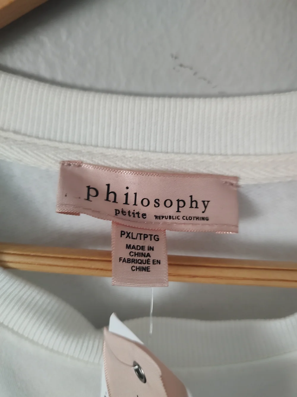 Philosophy white crewneck